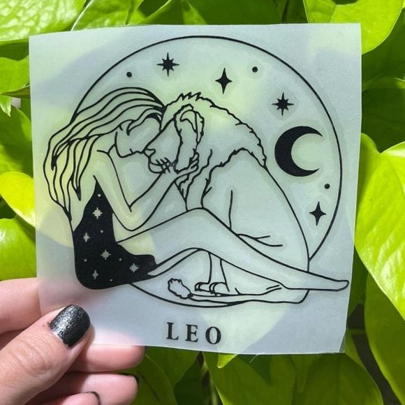 Scorpio Leo Goddess Vinyl Decal | Zodiac Decal | Leo Decal| Leo Gift - Picture 2 of 6